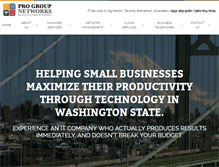 Tablet Screenshot of progroupnetworks.com